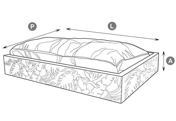 cama pet de madeira teca dimensões