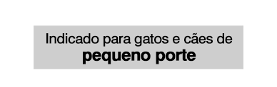 tamanho M para gatos e cães de pequeno porte